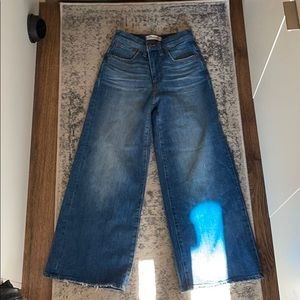 Madewell wide leg crop jeans. Size 23 XS